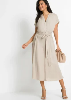 Mujer bonprix bonprix Vestido camisero de viscosa fluida