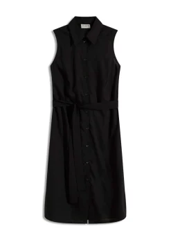 bonprix bonprix Vestidos>Vestido camisero de viscosa Negro