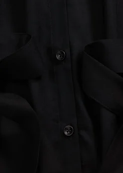 bonprix bonprix Vestidos>Vestido camisero de viscosa Negro