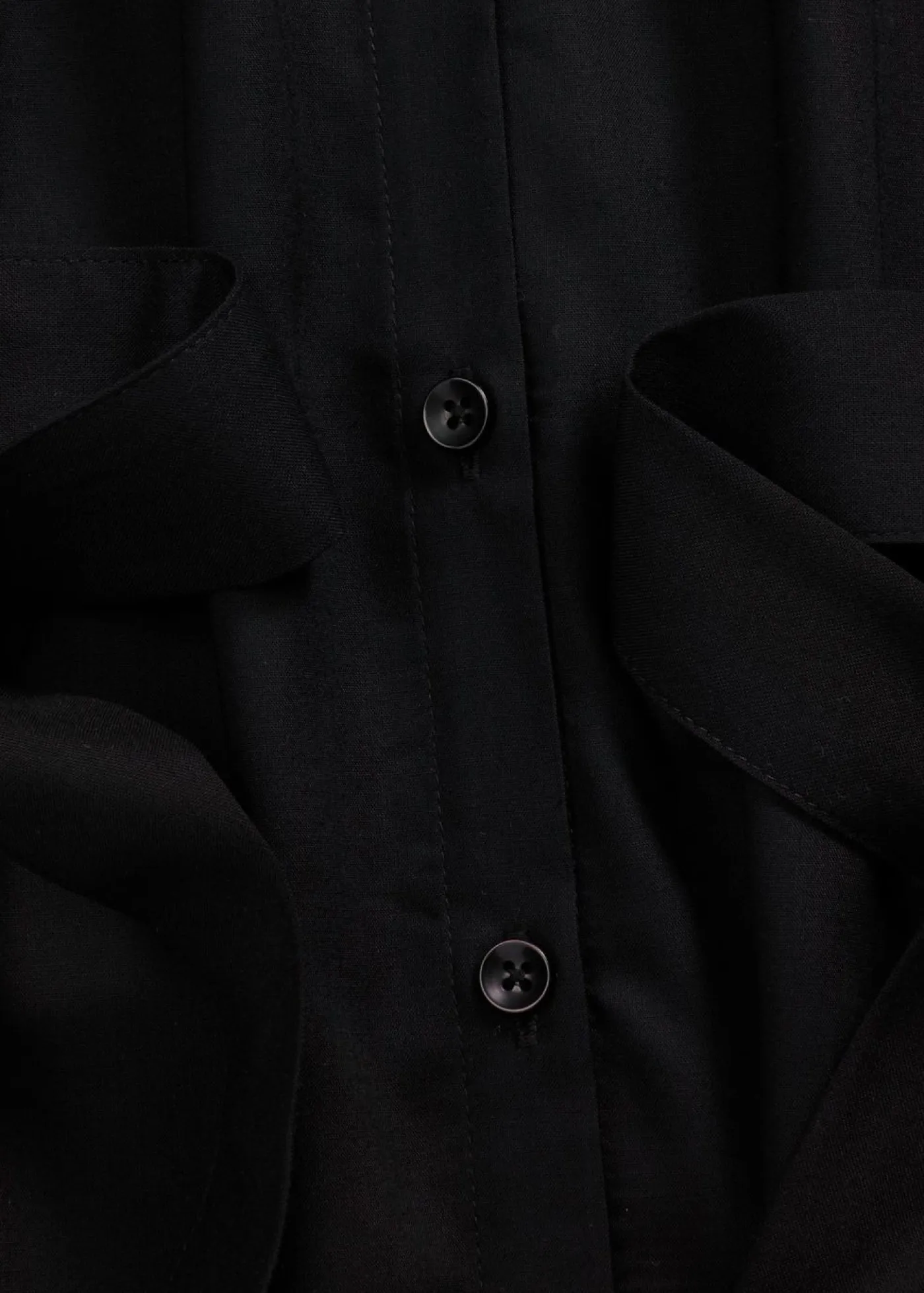 bonprix bonprix Vestidos>Vestido camisero de viscosa Negro