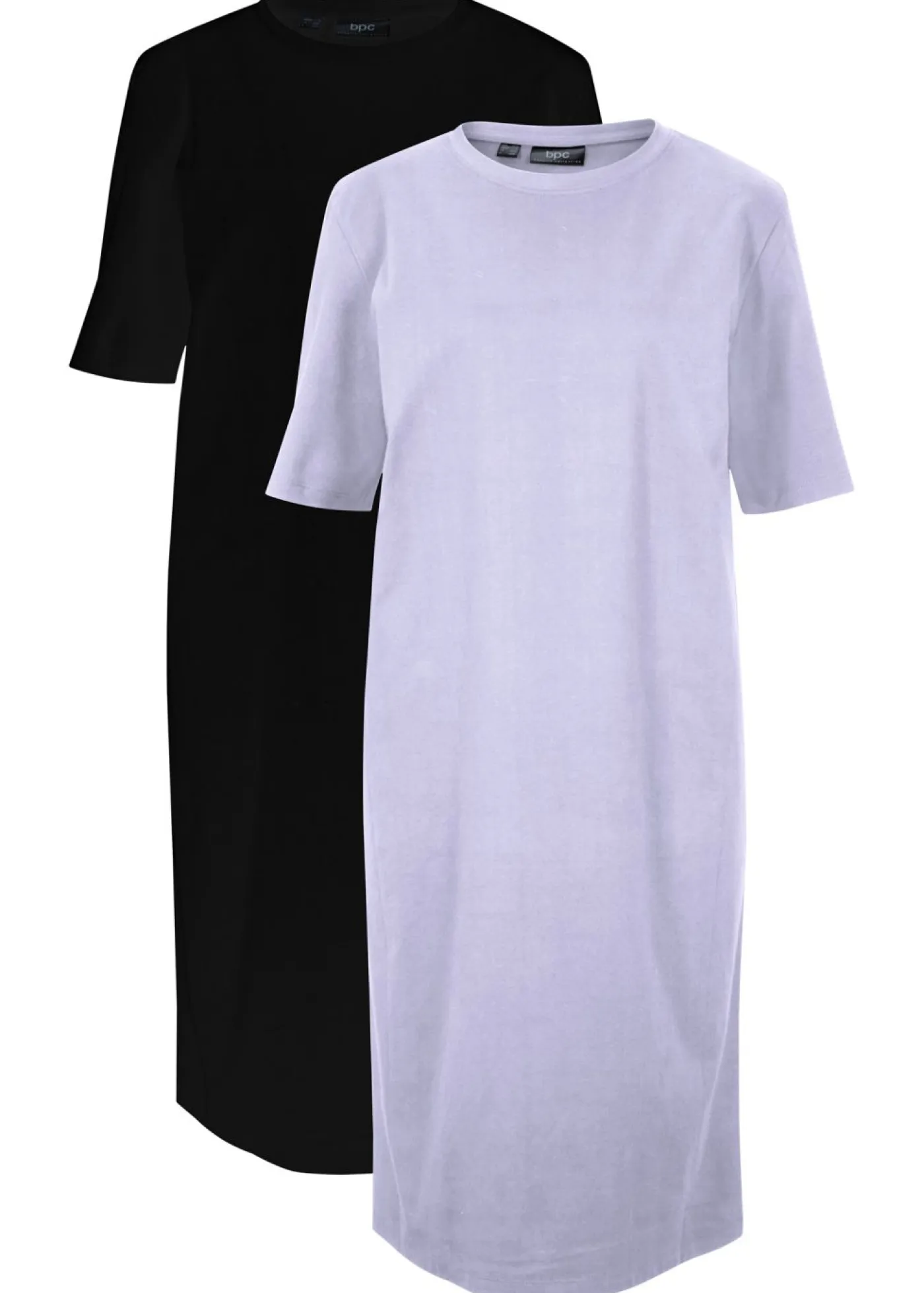 Mujer bonprix bonprix Vestido camisero holgado de algodón puro (2 unidades)