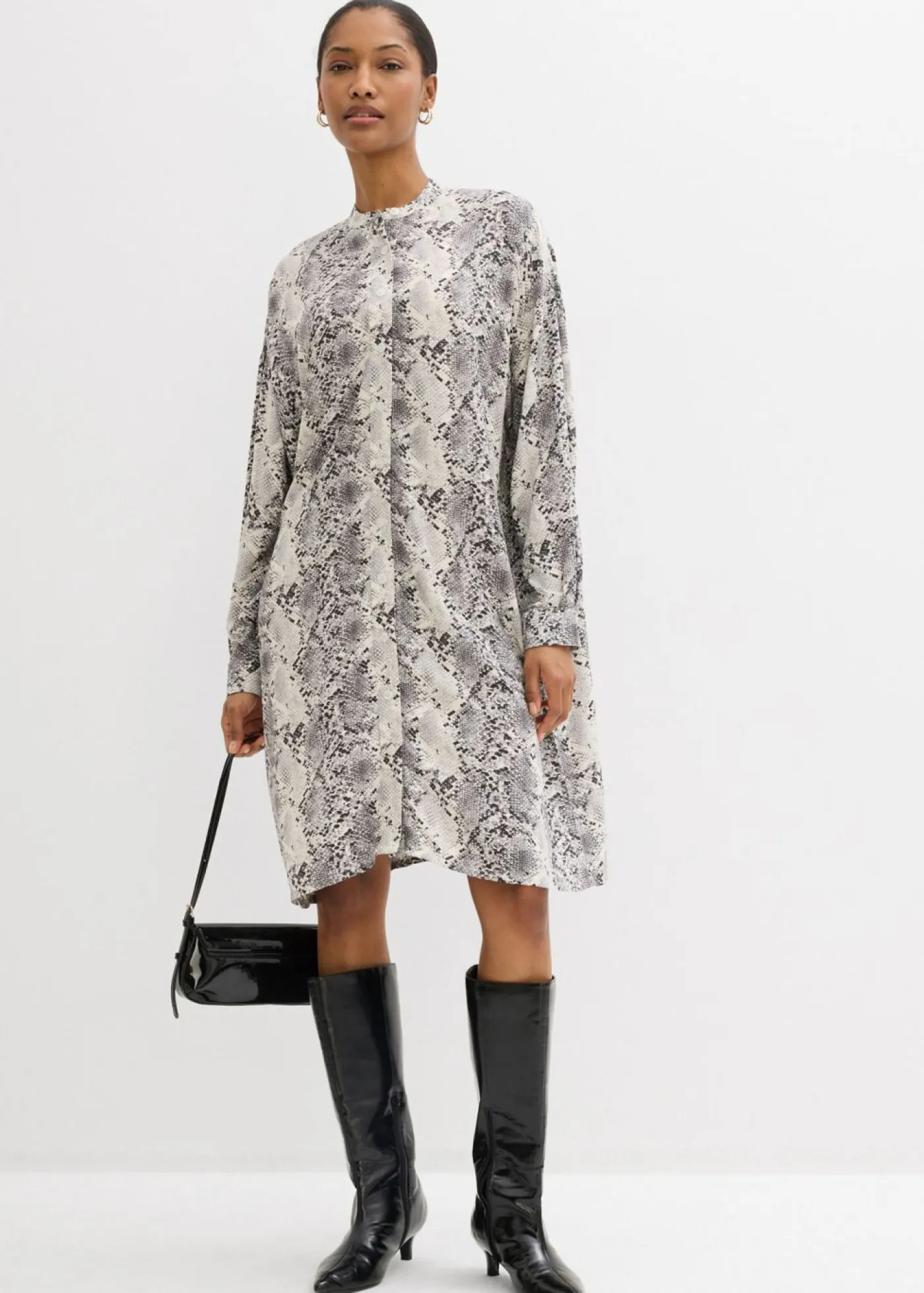 Mujer bonprix bonprix Vestido camisero holgado de viscosa fina