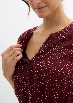 Mujer bonprix bonprix Vestido camisero premamá/de lactancia 2 en 1 de viscosa fluida
