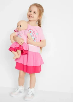 Niños bonprix bonprix Vestido camisero y vestido para muñeca (2 piezas) de algodón orgánico puro