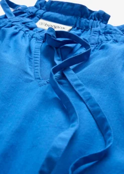 bonprix bonprix Premium|Vestidos>Vestido con contenido de seda Azul ártico