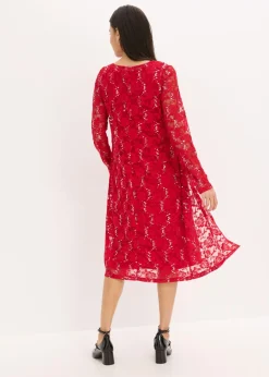 Mujer bonprix bonprix Vestido con encaje (2 piezas)