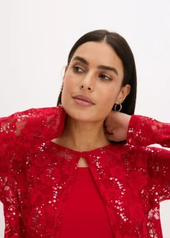 Mujer bonprix bonprix Vestido con encaje (2 piezas)