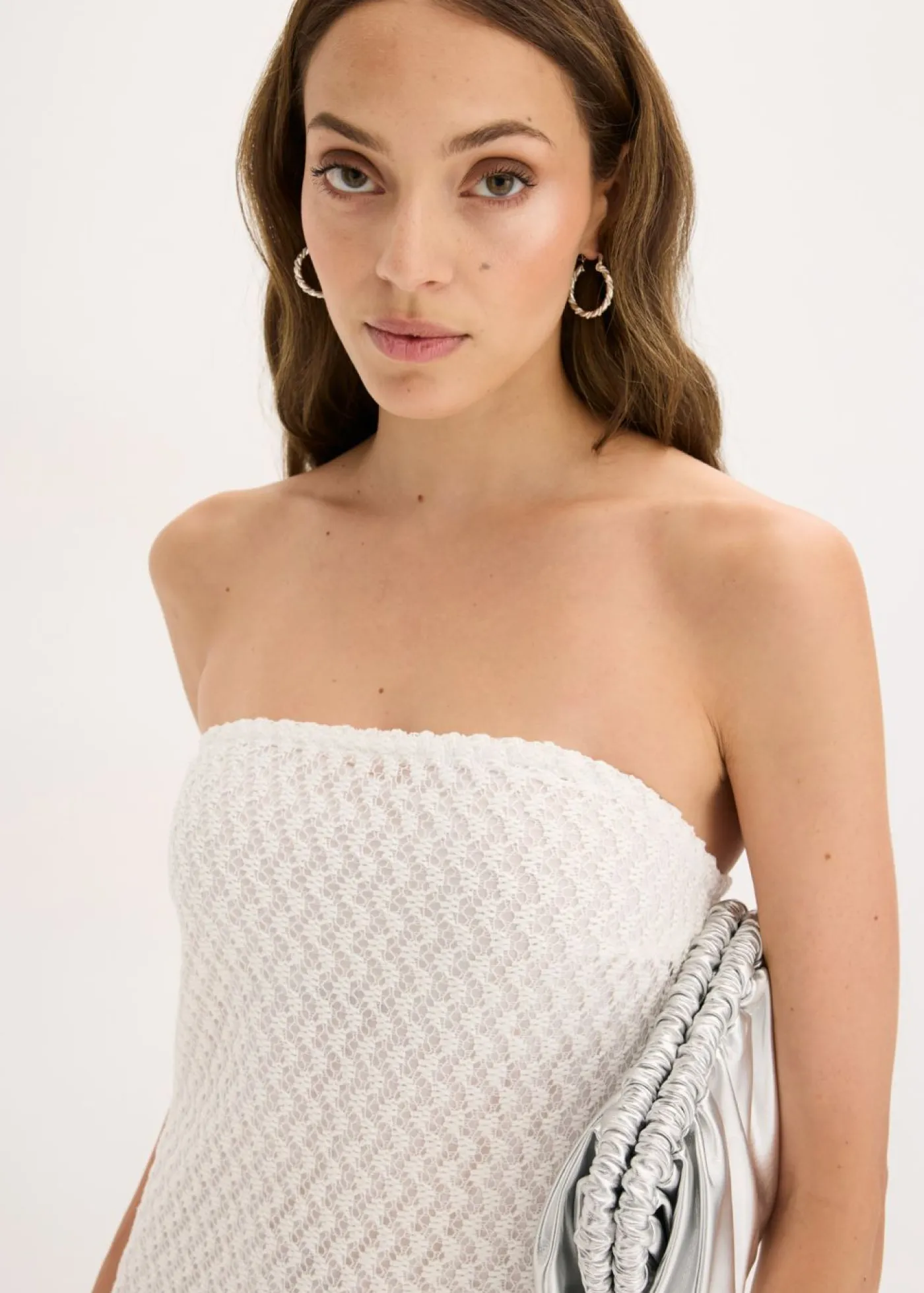 Mujer bonprix bonprix Vestido con hombros al descubierto y encaje