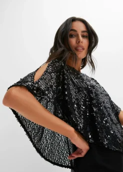 Mujer bonprix bonprix Vestido con hombros al descubierto y lentejuelas