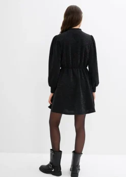 Mujer bonprix bonprix Vestido con purpurina de tejido interlock resistente