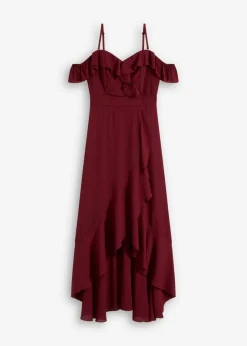 Mujer bonprix bonprix Vestido con volantes y escote bañera