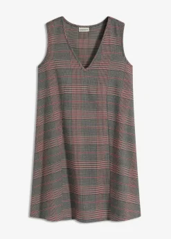 bonprix bonprix Vestidos>Vestido corto marrón-beige a cuadros