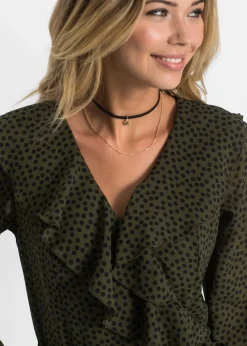 Mujer bonprix bonprix Vestido corto con efecto cruzado