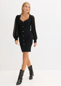 Mujer bonprix bonprix Vestido corto con escote pronunciado