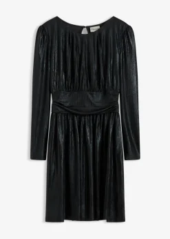 bonprix bonprix Vestidos>Vestido corto con purpurina Negro