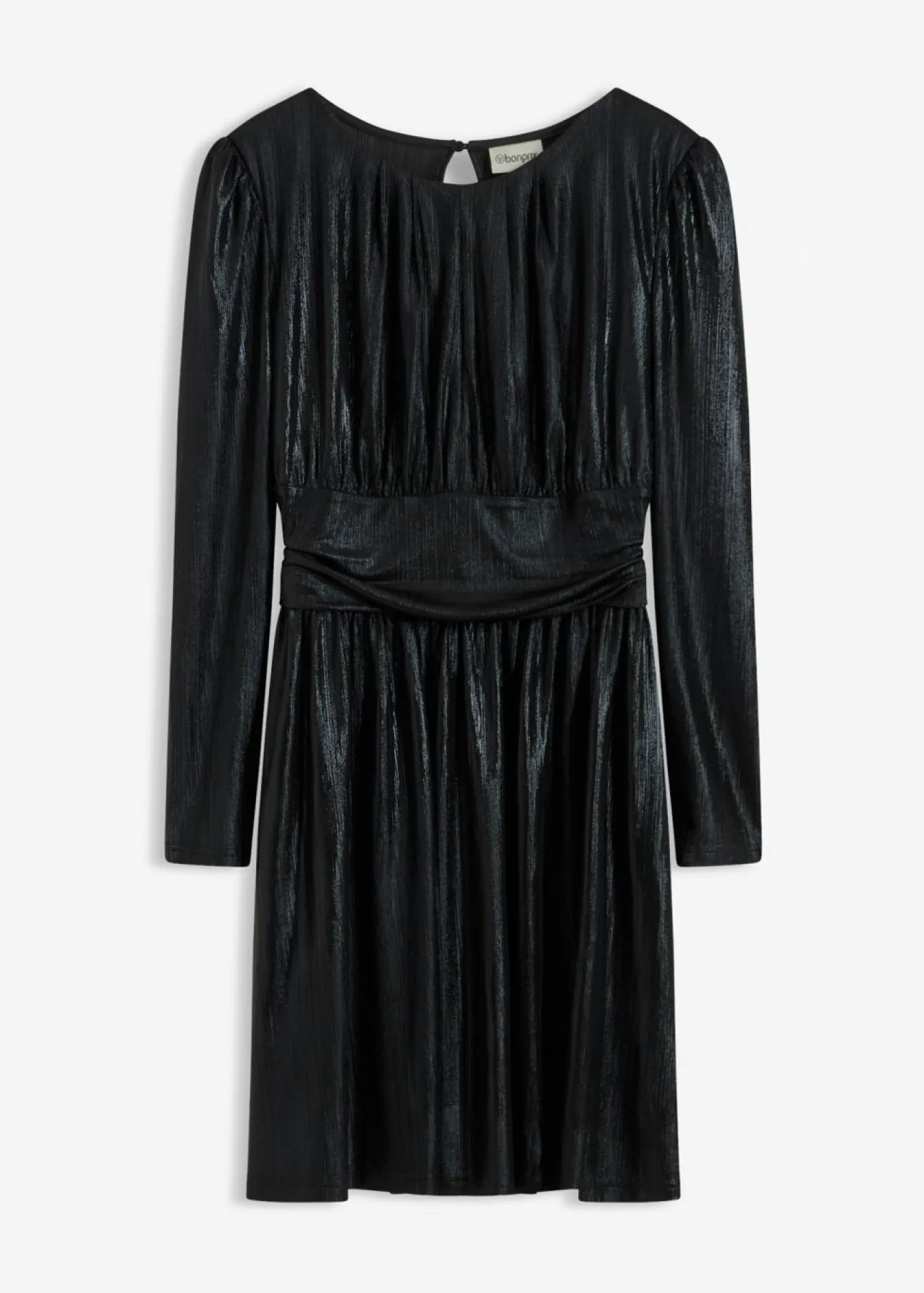 bonprix bonprix Vestidos>Vestido corto con purpurina Negro