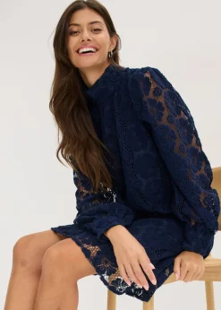 Mujer bonprix bonprix Vestido corto de encaje