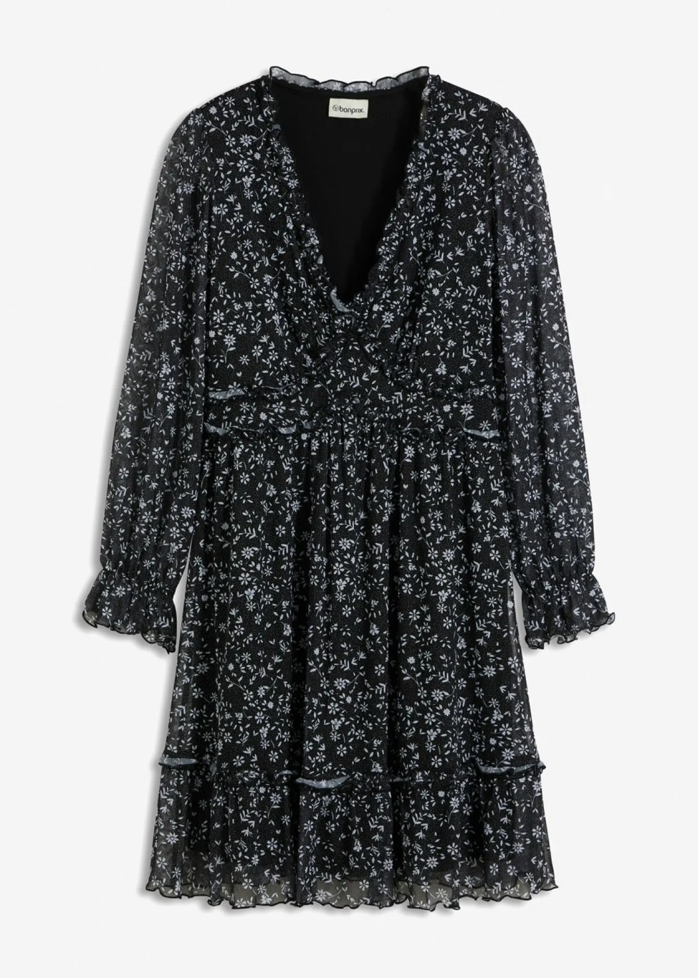 Mujer bonprix bonprix Vestido corto de malla fina