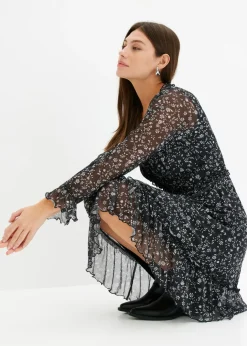 Mujer bonprix bonprix Vestido corto de malla fina