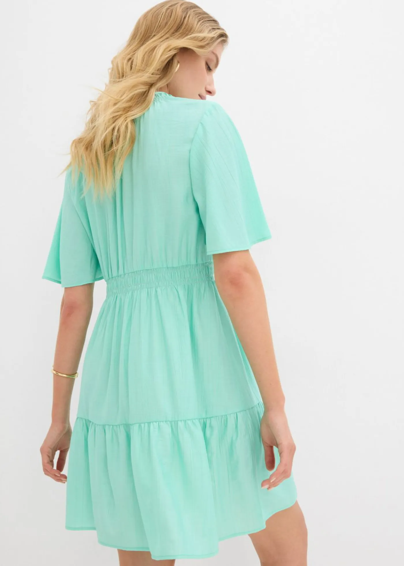 Mujer bonprix bonprix Vestido corto de mezcla de viscosa fluida