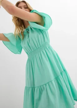 Mujer bonprix bonprix Vestido corto de mezcla de viscosa fluida