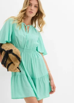 Mujer bonprix bonprix Vestido corto de mezcla de viscosa fluida