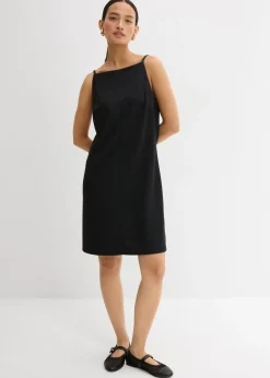 bonprix bonprix Esenciales|Vestidos>Vestido corto de neopreno fluido Negro