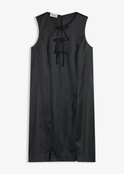 bonprix bonprix Vestidos>Vestido corto de satén brillante Negro