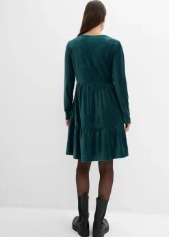 Mujer bonprix bonprix Vestido corto de terciopelo elástico