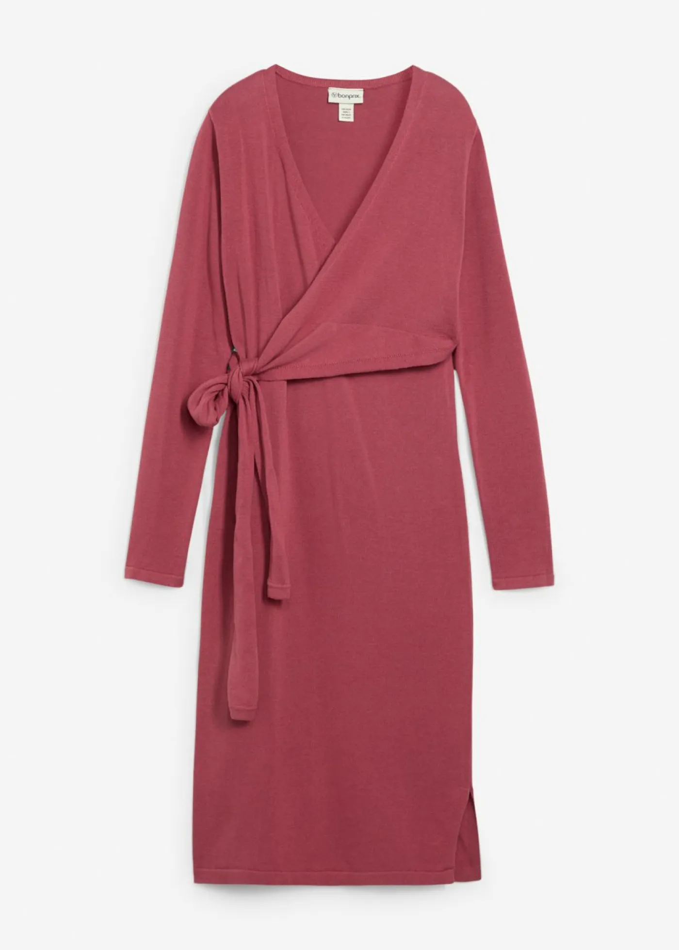 bonprix bonprix Premamá>Vestido cruzado de algodón puro para durante y después del embarazo Baya silvestre