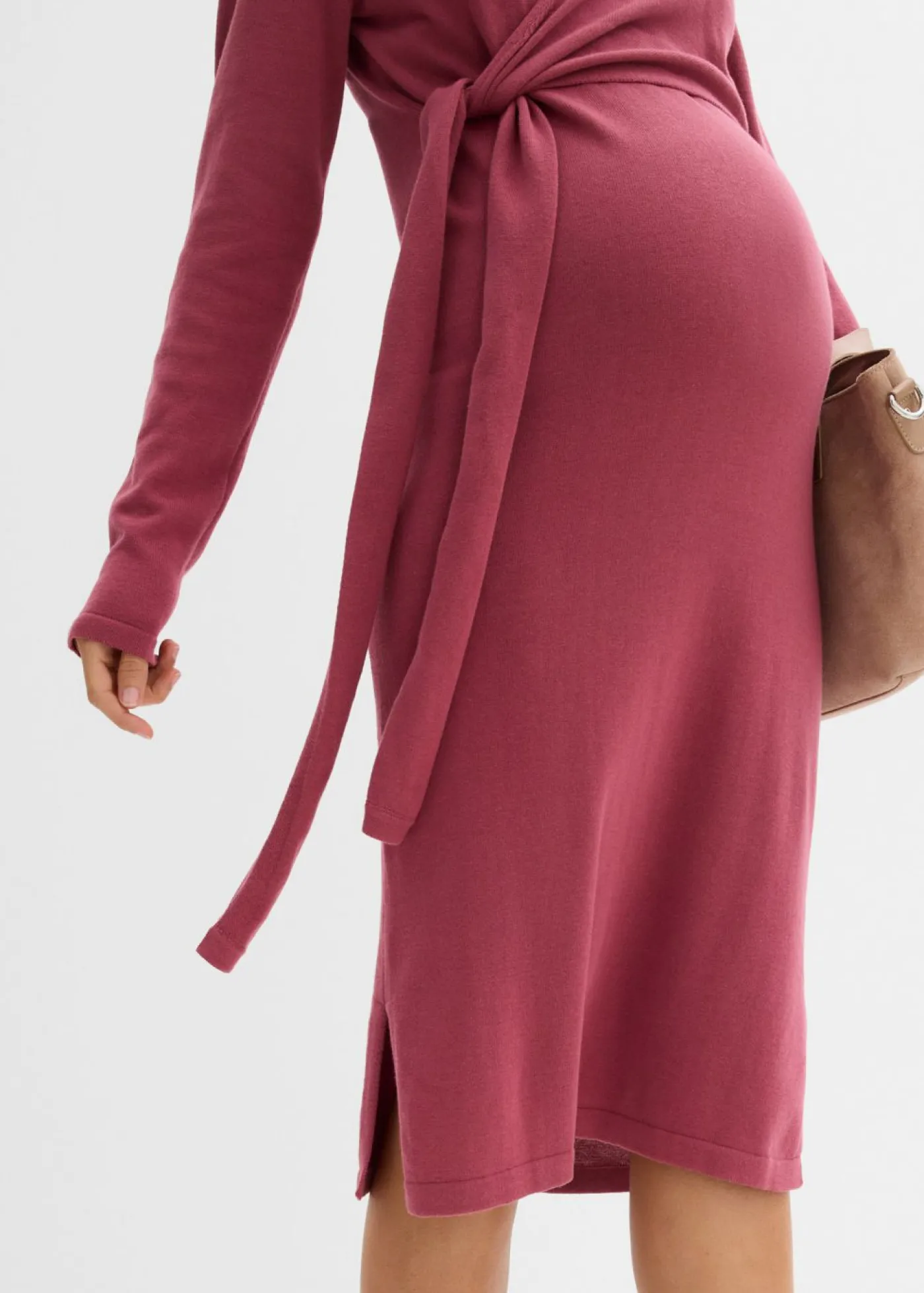 bonprix bonprix Premamá>Vestido cruzado de algodón puro para durante y después del embarazo Baya silvestre