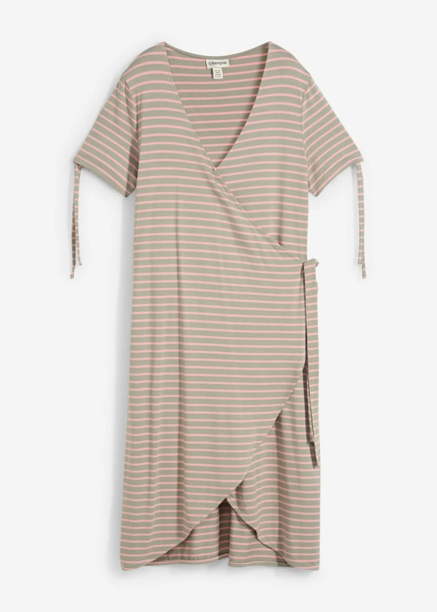 Mujer bonprix bonprix Vestido cruzado de mezcla fluida de viscosa y elastano