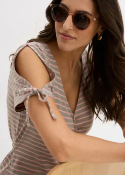 Mujer bonprix bonprix Vestido cruzado de mezcla fluida de viscosa y elastano