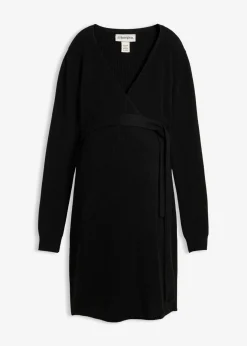 Mujer bonprix bonprix Vestido cruzado de punto para durante y después del embarazo