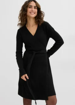 Mujer bonprix bonprix Vestido cruzado de punto para durante y después del embarazo