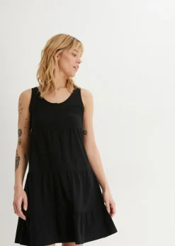 bonprix bonprix Vestidos>Vestido de algodón corto Negro
