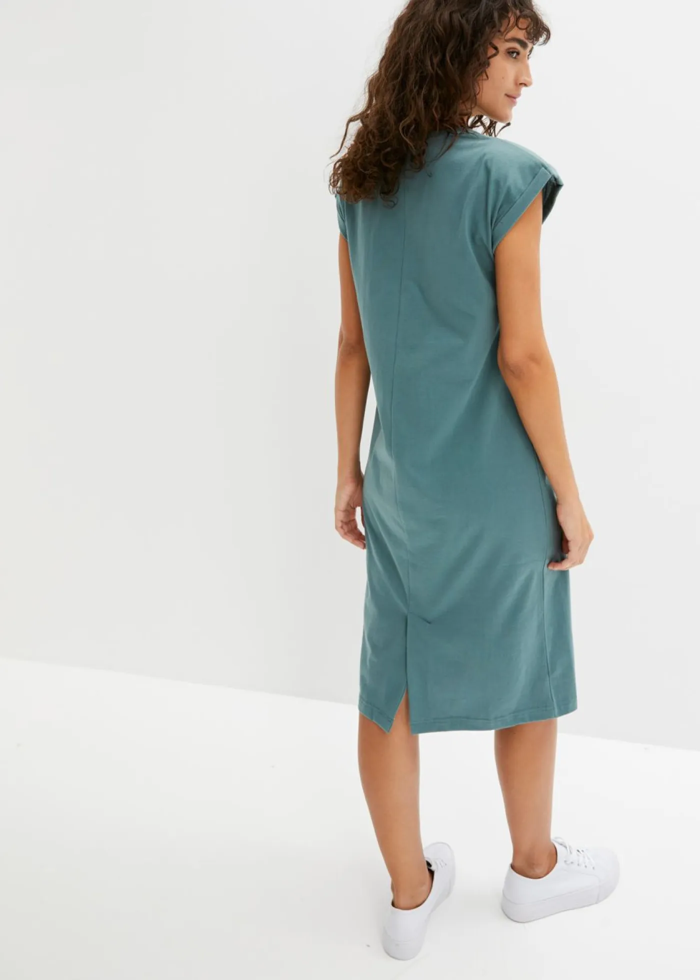 bonprix bonprix Vestidos>Vestido de algodón orgánico Verde grisáceo