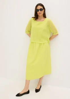 Mujer bonprix bonprix Vestido de aspecto 2 en 1