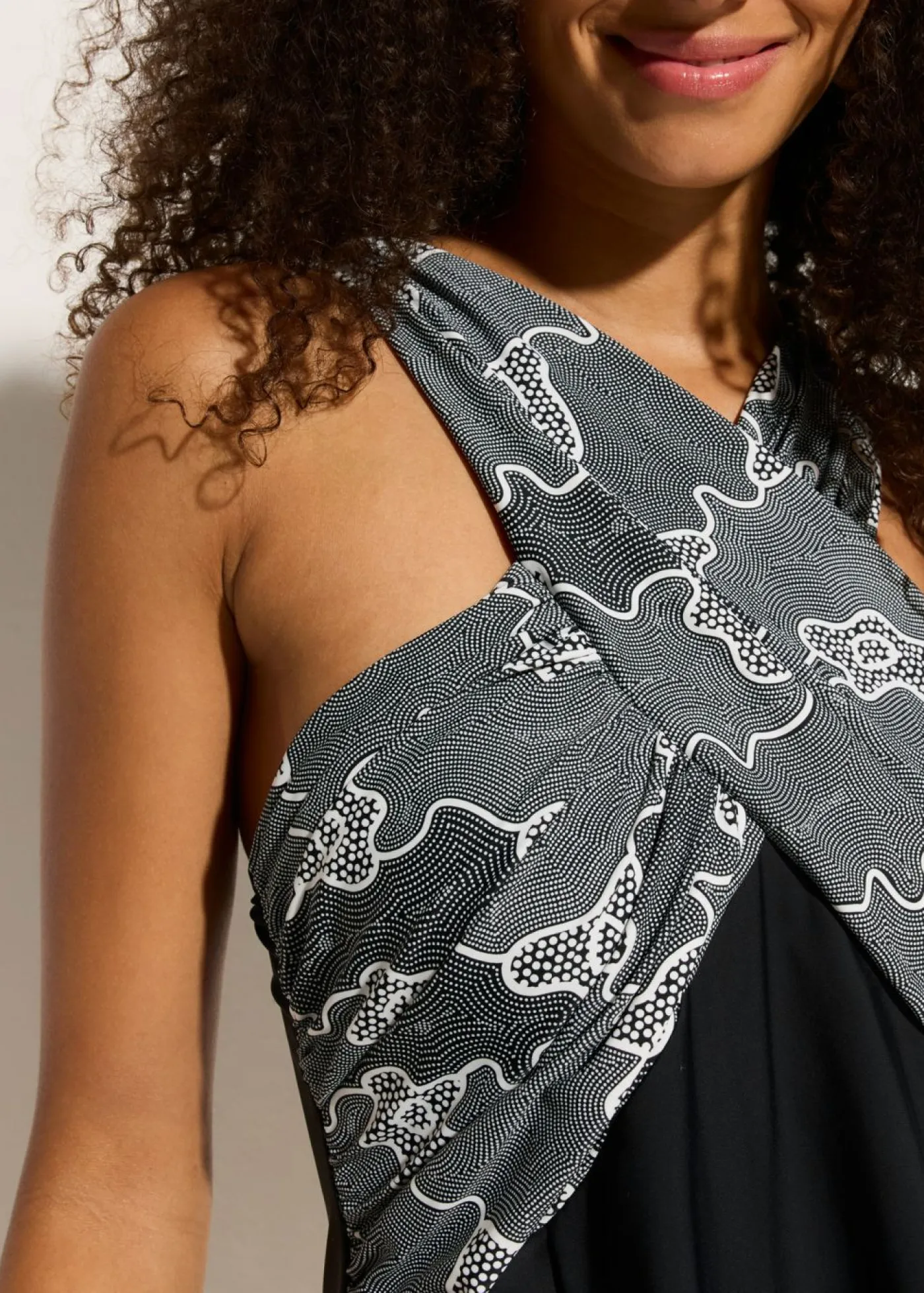 Mujer bonprix bonprix Vestido de baño con aspecto cruzado