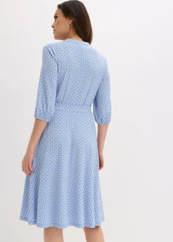 Mujer bonprix bonprix Vestido de blusa en jersey con cordón (2 piezas)