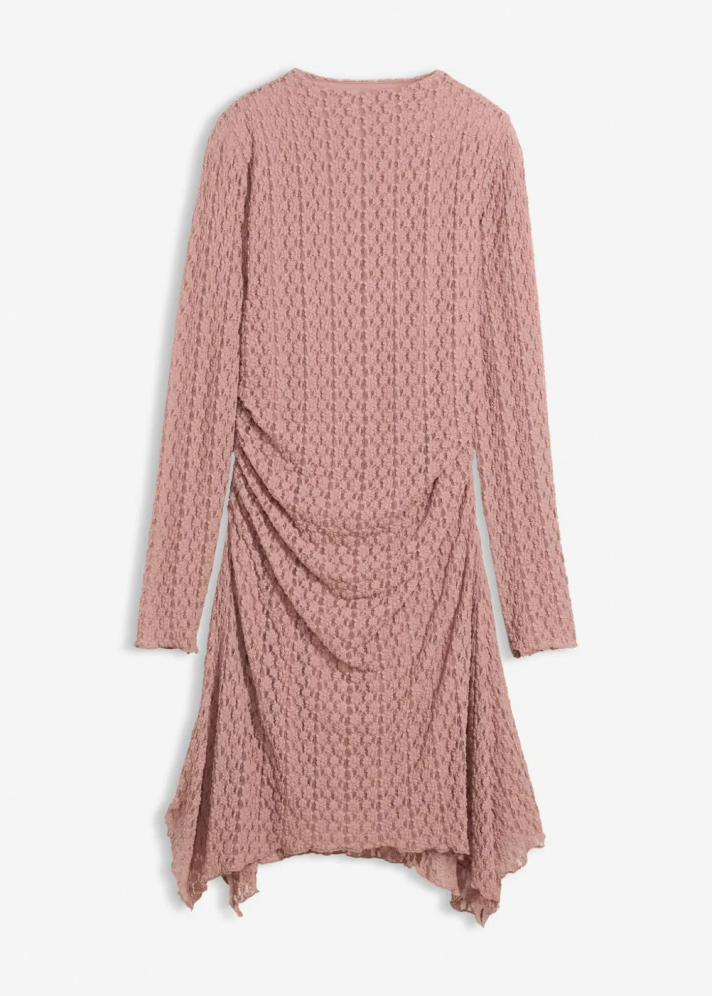 bonprix bonprix Vestidos>Vestido de encaje con dobladillo irregular Rosa palo