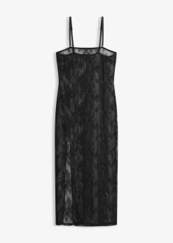 bonprix bonprix Lencería|Corsés>Vestido de encaje con tirantes desmontables Negro