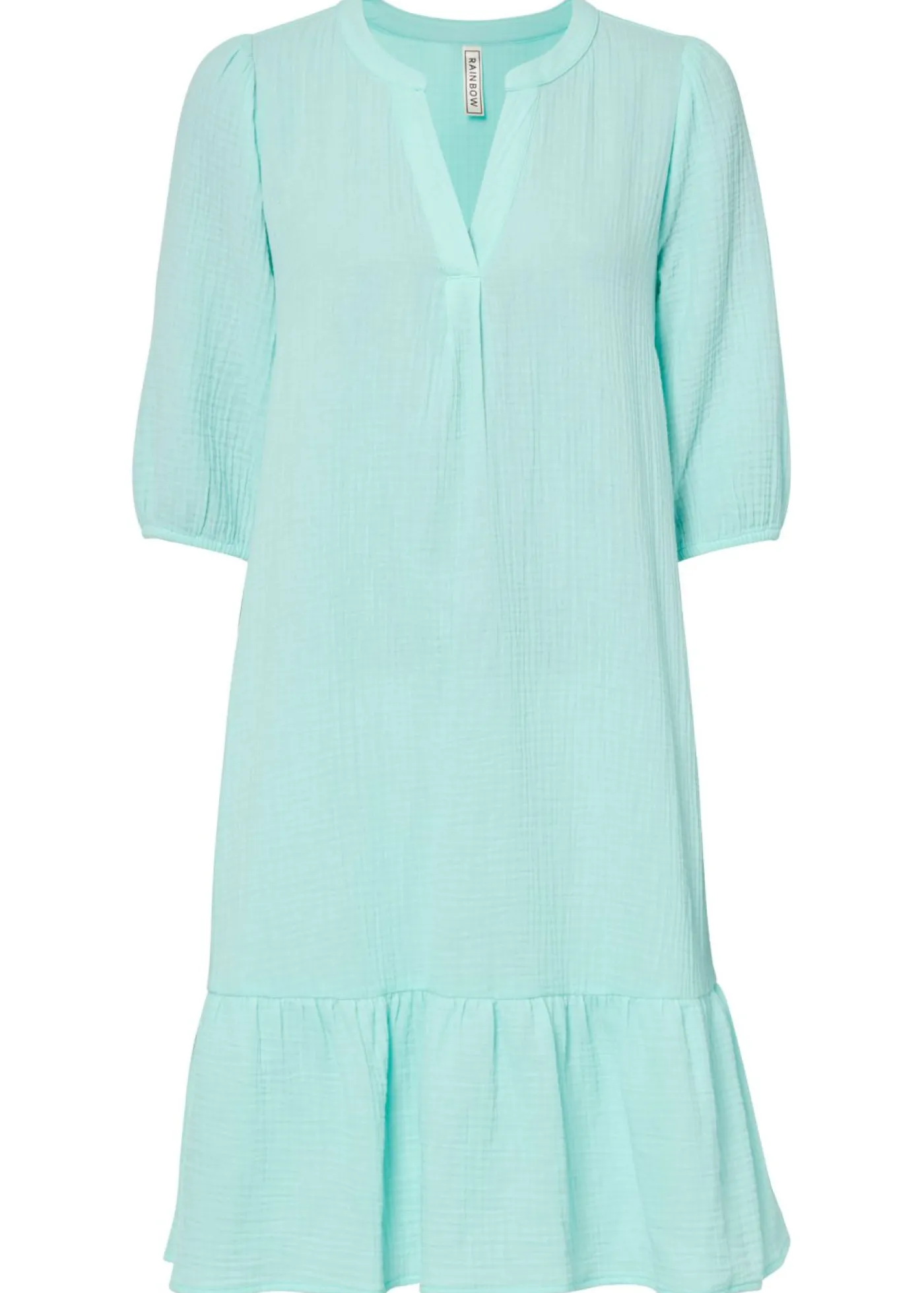 bonprix bonprix Vestidos>Vestido de gasa Azul mentol