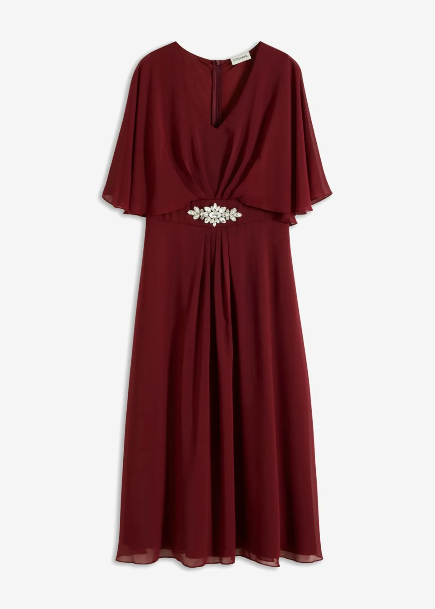 Mujer bonprix bonprix Vestido de gasa con aplicación de piedras