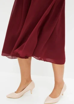 Mujer bonprix bonprix Vestido de gasa con aplicación de piedras