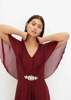 Mujer bonprix bonprix Vestido de gasa con aplicación de piedras