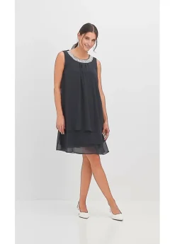 Mujer bonprix bonprix Vestido de gasa con aplicación de piedras