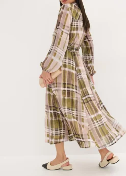 Mujer bonprix bonprix Vestido de gasa con cordón para anudar