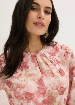 Mujer bonprix bonprix Vestido de gasa con cordón (2 piezas)