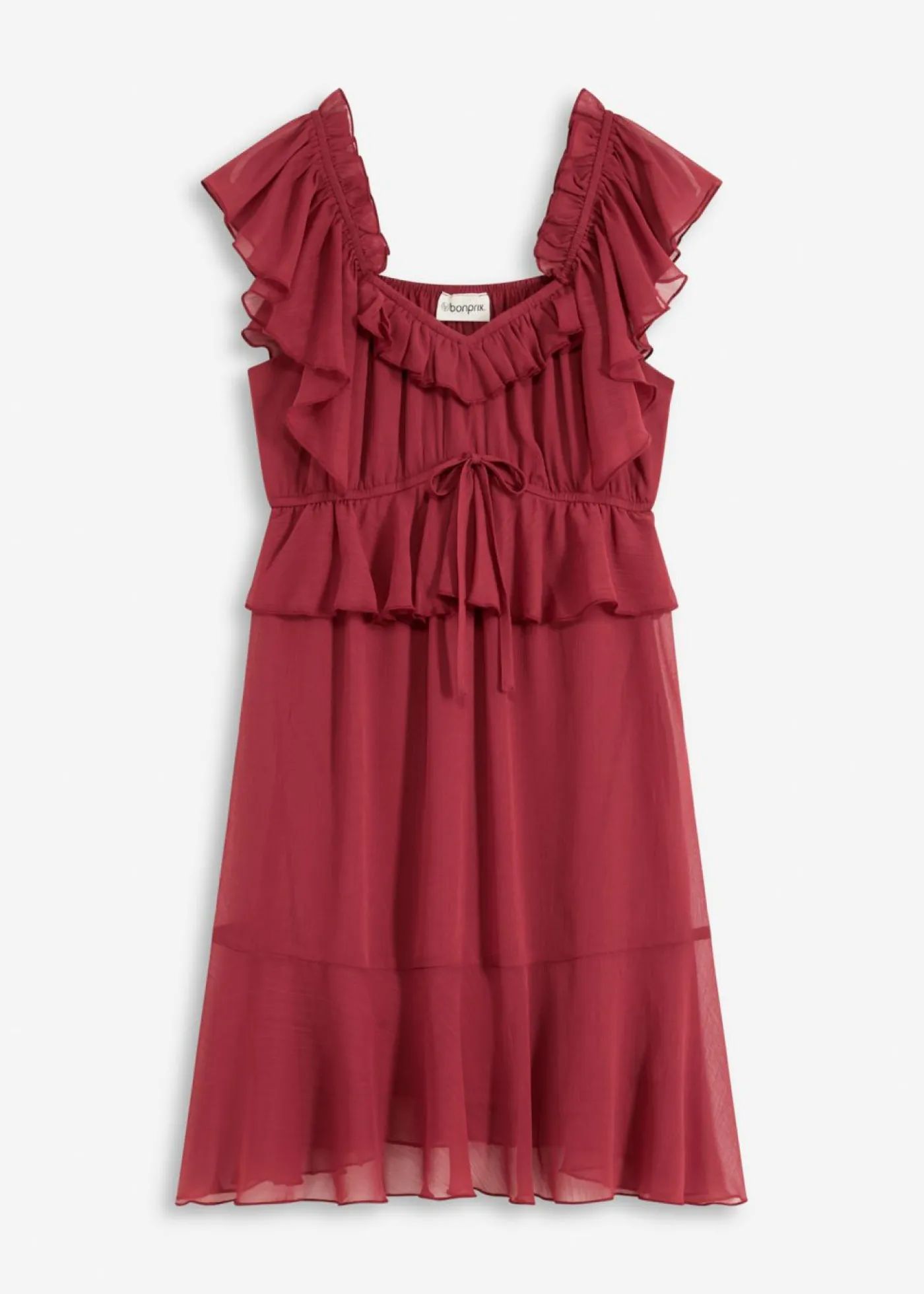 Mujer bonprix bonprix Vestido de gasa con corte en A